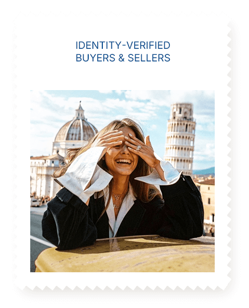 Identity-verified  buyers & sellers image