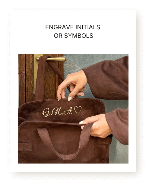 Engrave initials or symbols