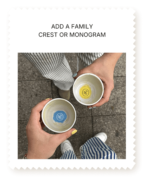 Add a family crest or monogram